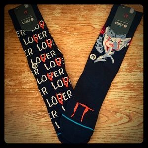 🔥🔪 NEW Stance Horror Socks ‘Pennywise’ 2Pk 🔪🔥
